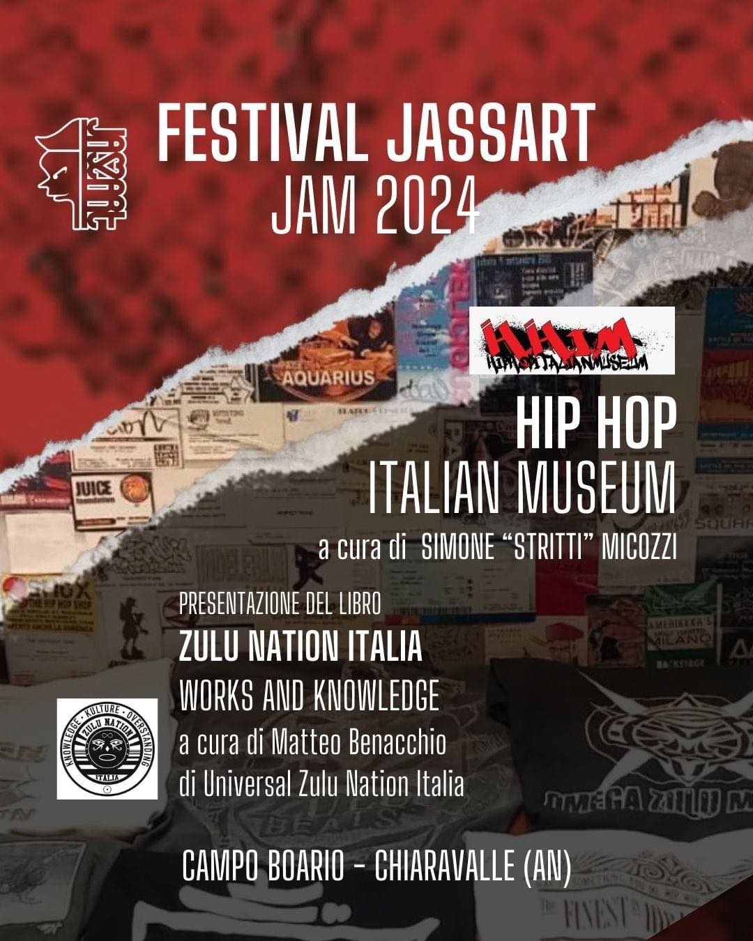 Presentazione: 30 giugno "Zulu Nation Italia Works & Knowledge" al Jassart 2024, Chiaravalle (AN)